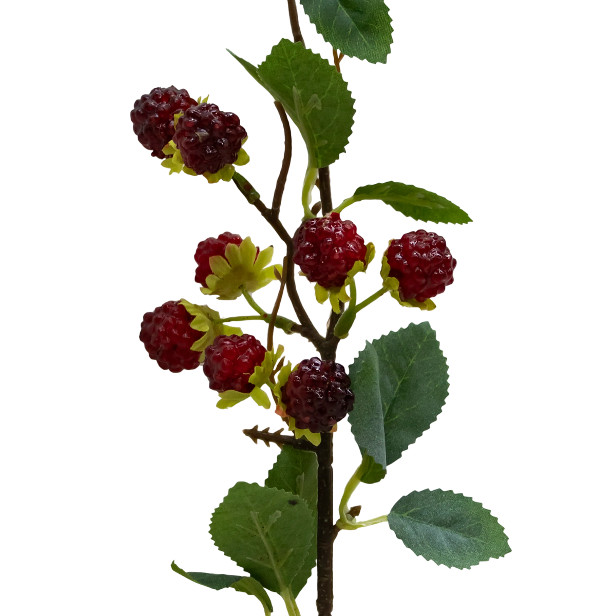 Branch raspberry green/red 34cm