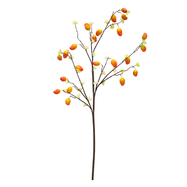 Branch mango orange yellow 126cm