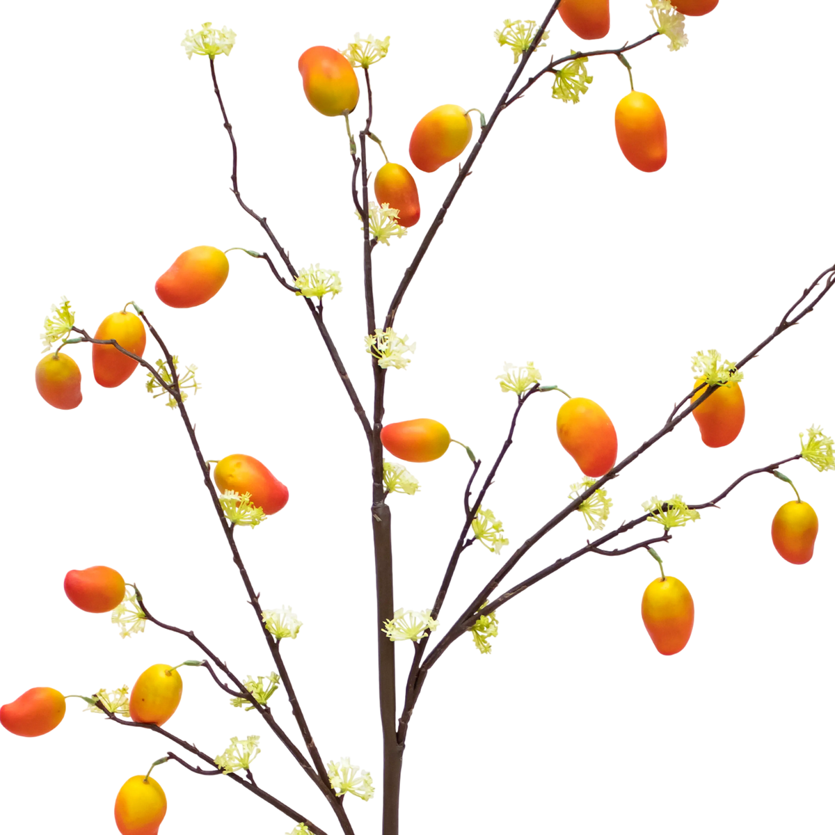 Branch mango orange yellow 126cm