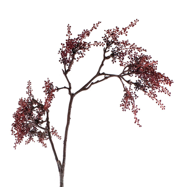 Branch piastic string burgundy 90cm