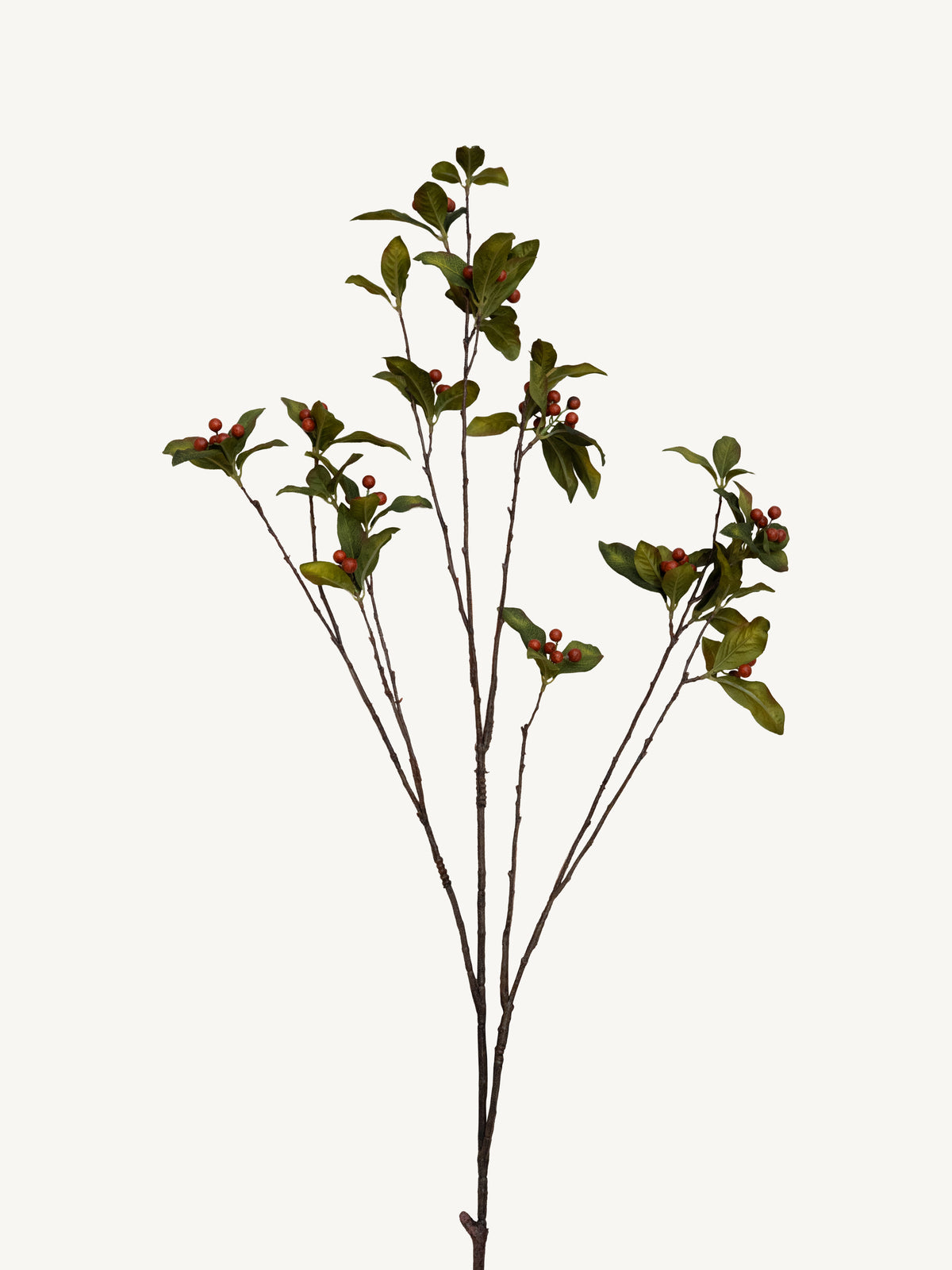 Branch BEGONIA LEAF 110cm orange