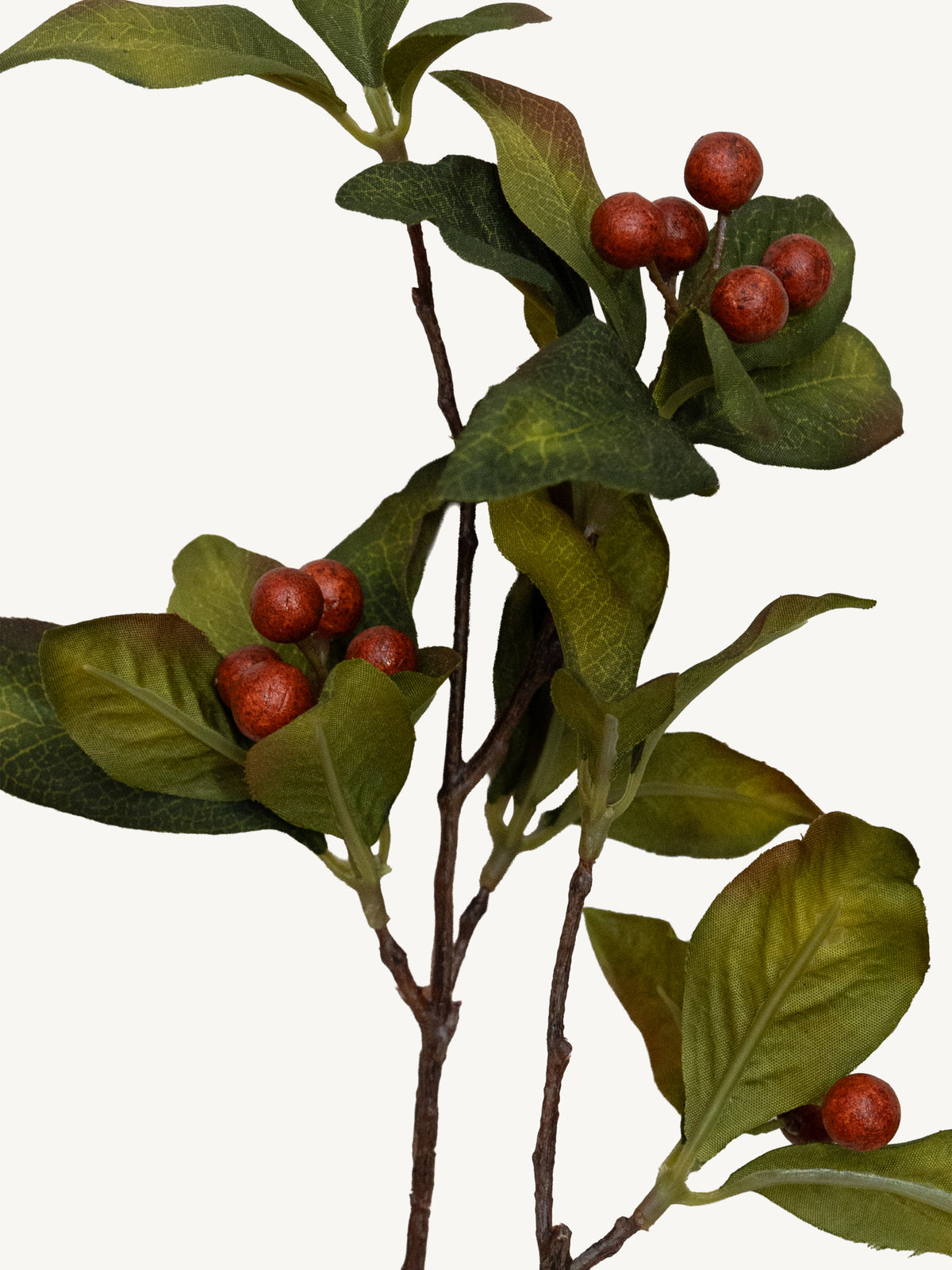 Branch BEGONIA LEAF 110cm orange