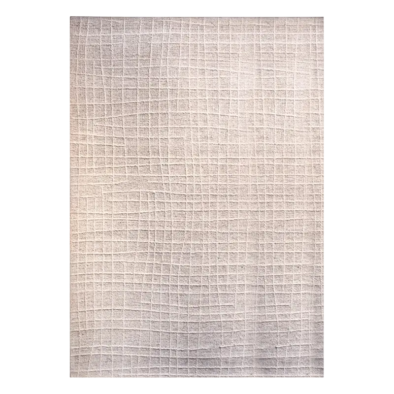 Carpet hand tufted cream wool 300x400