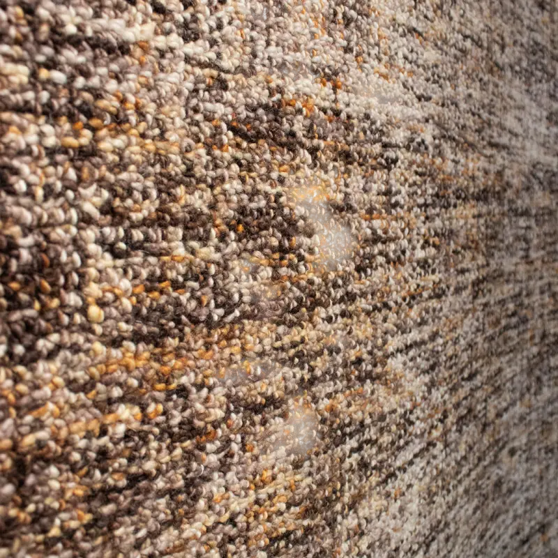 Carpet hand tufted brown/natural wool 160x230