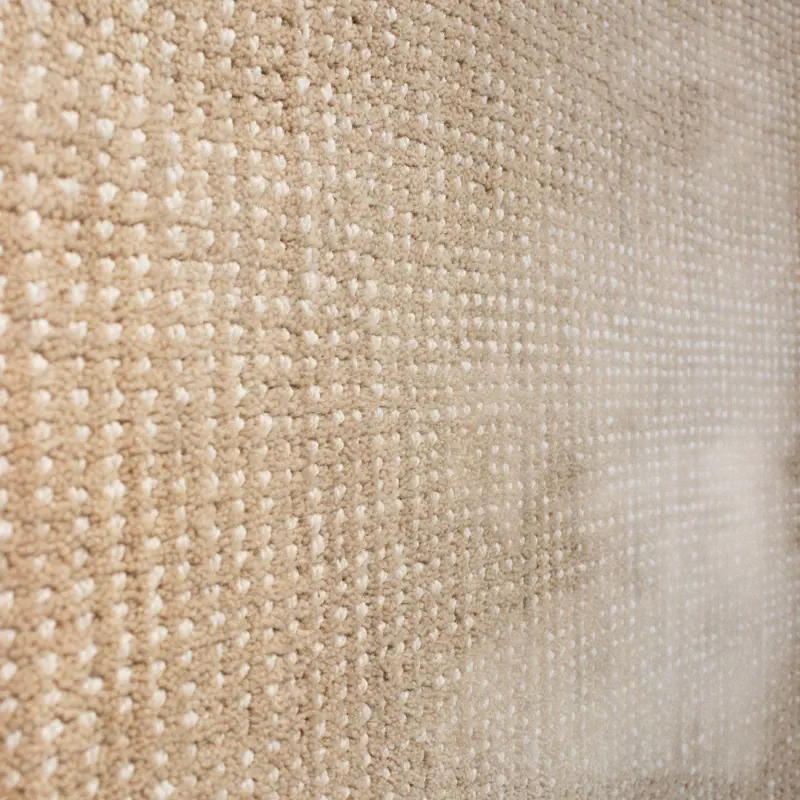 Carpet hand woven natural/white wool 300x400