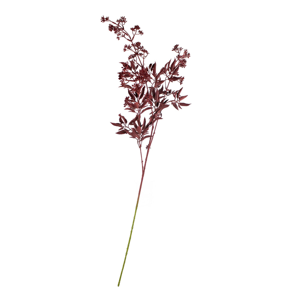 Flower sendum leaf dark red 88cm