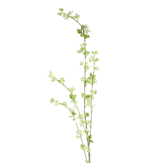 Branch w/berries white 116cm