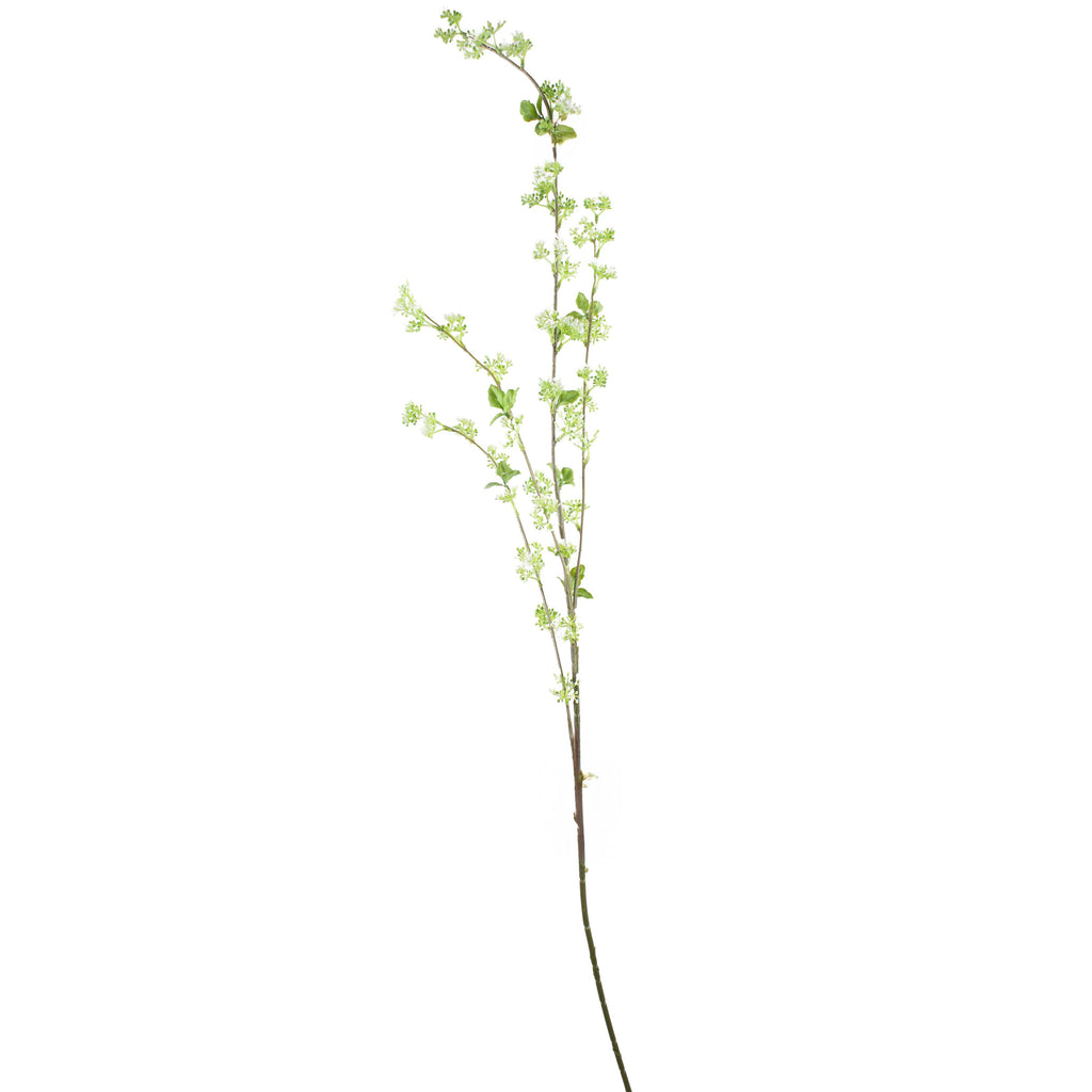 Branch w/berries white 116cm