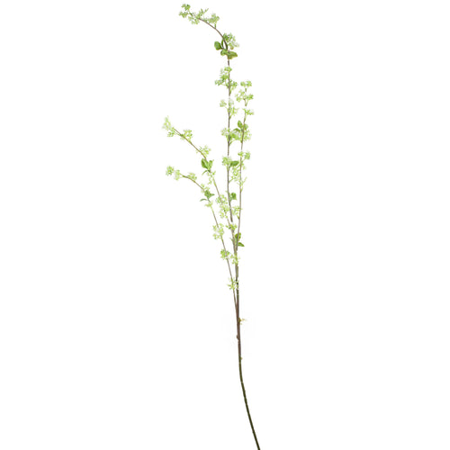 Branch w/berries white 116cm