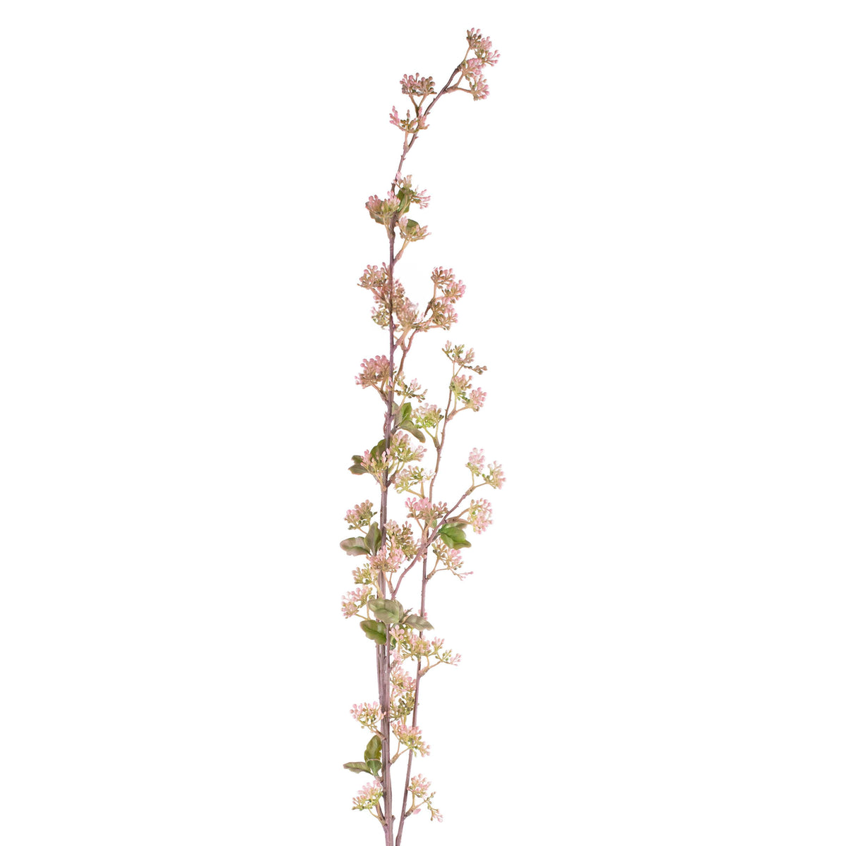 Branch w/berries soft pink 116cm