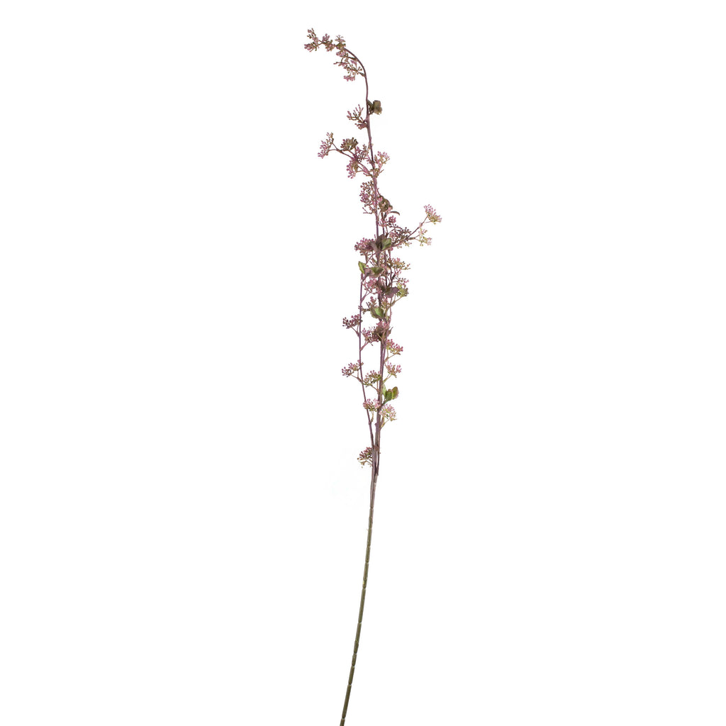 Zweig mit Beeren sanftes Lila 116cm