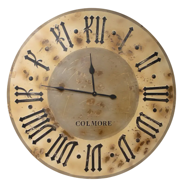 Wall clock grey burned IR 118x5x118