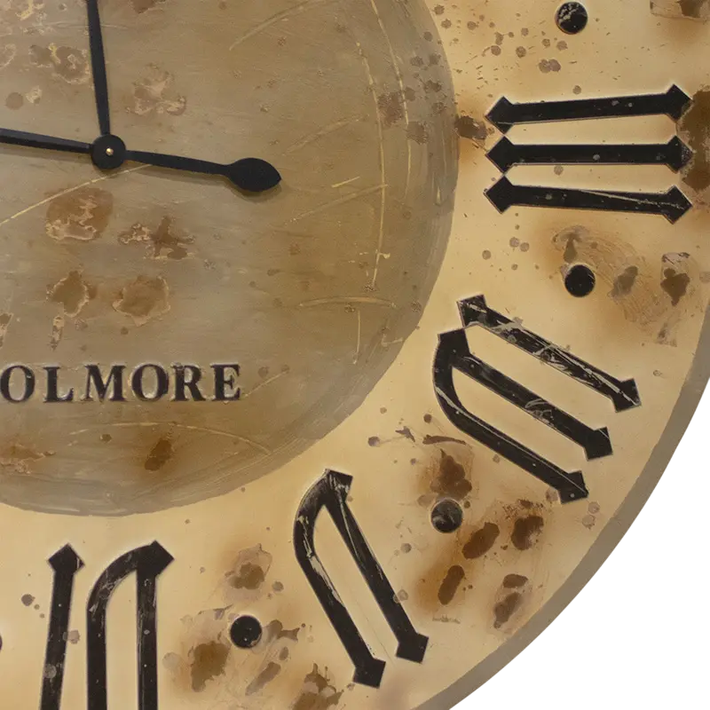 Wall clock grey burned IR 118x5x118