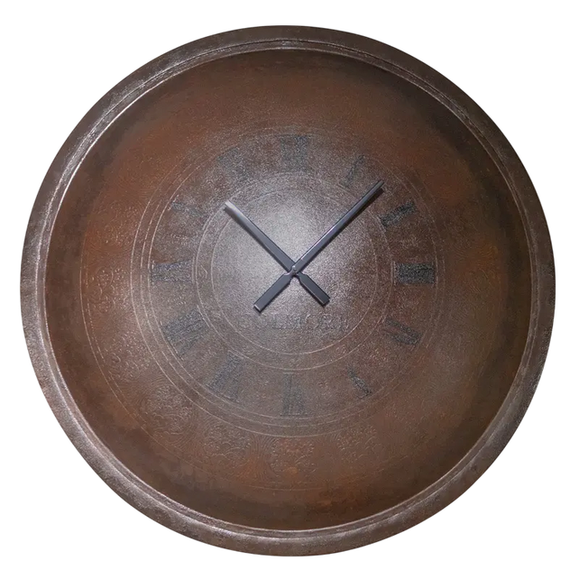 Wall clock rust IR 90x12x90