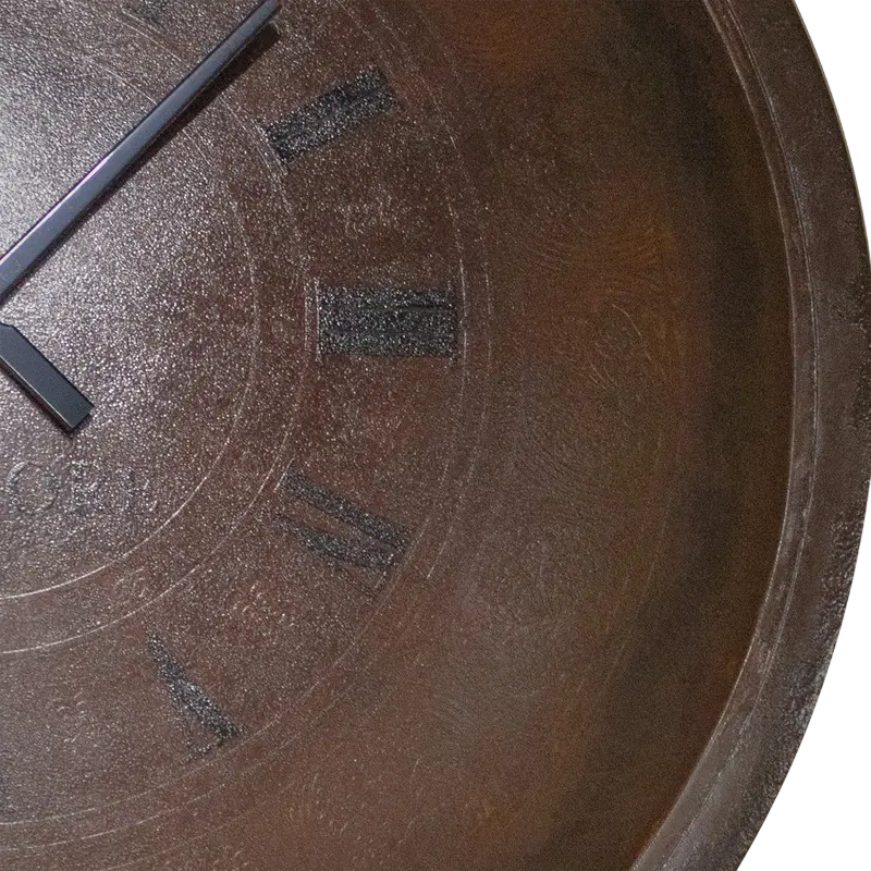 Wall clock rust IR 90x12x90