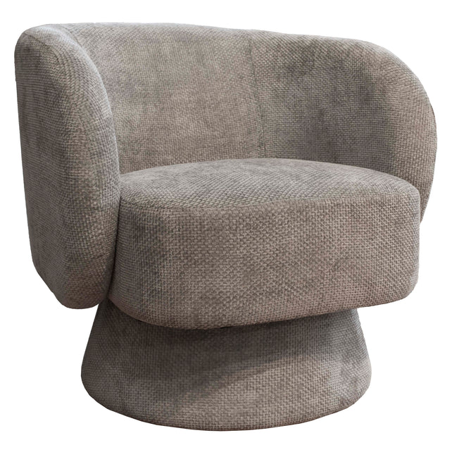 Swivel chair CELESTINE 78x81x77cm stone