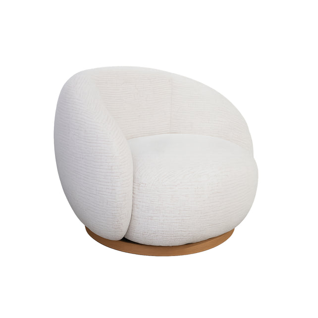 Sessel VIVIENNE drehbar 100x87x74cm creme