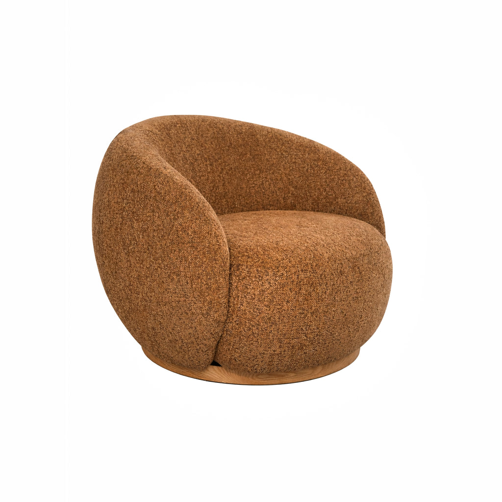 Fauteuil VIVIENNE draaibaar 100x87x74cm brons