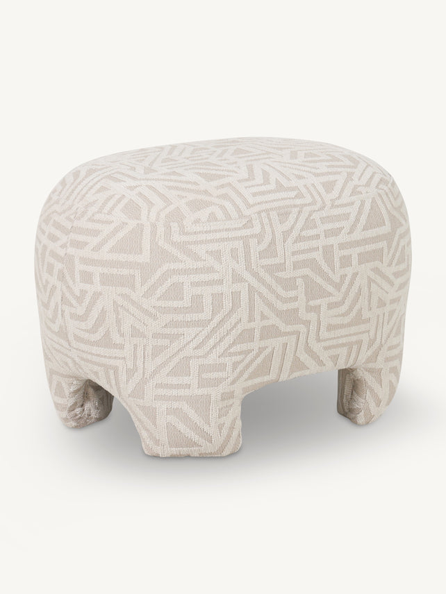 Stool NYRA 53x41x38cm cream