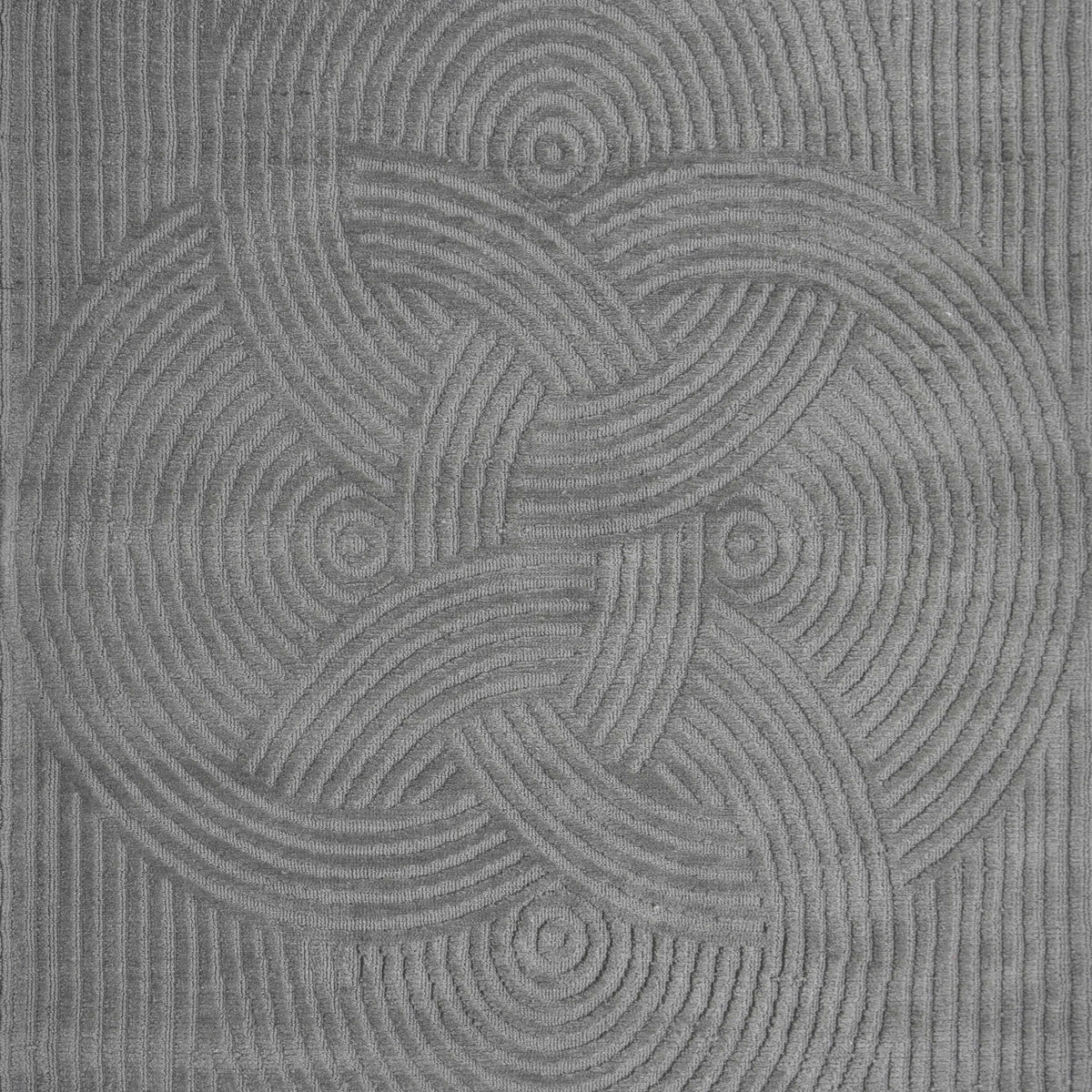 Rug knitted grey microfiber 160x230