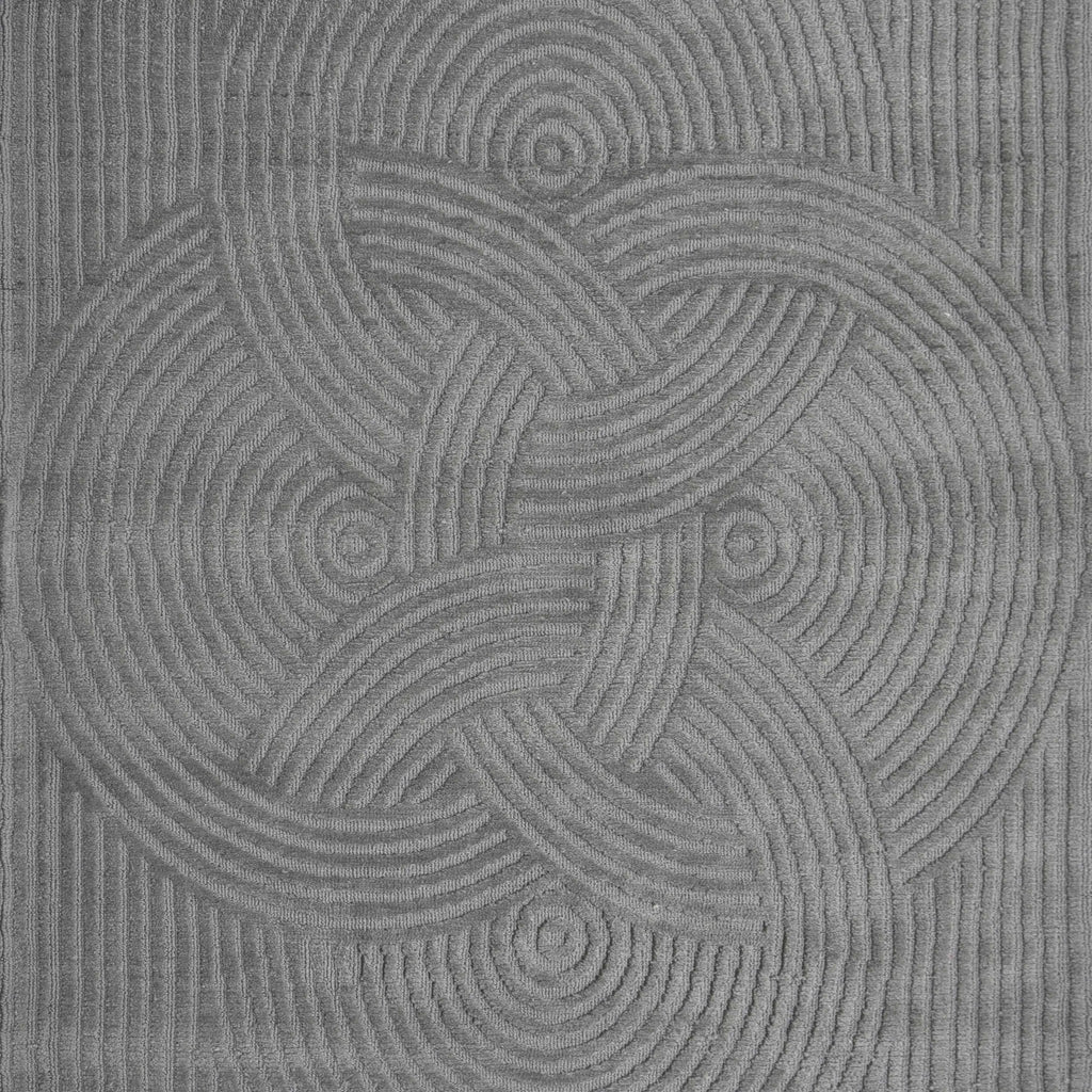 Rug knitted grey microfiber 200x300
