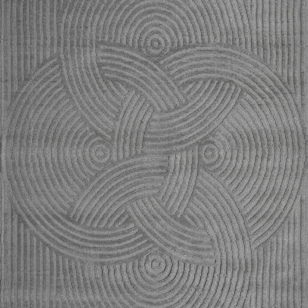 Rug knitted grey microfiber 300x400
