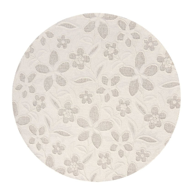 Carpet ROSALINDA 100% wool Ø250cm white