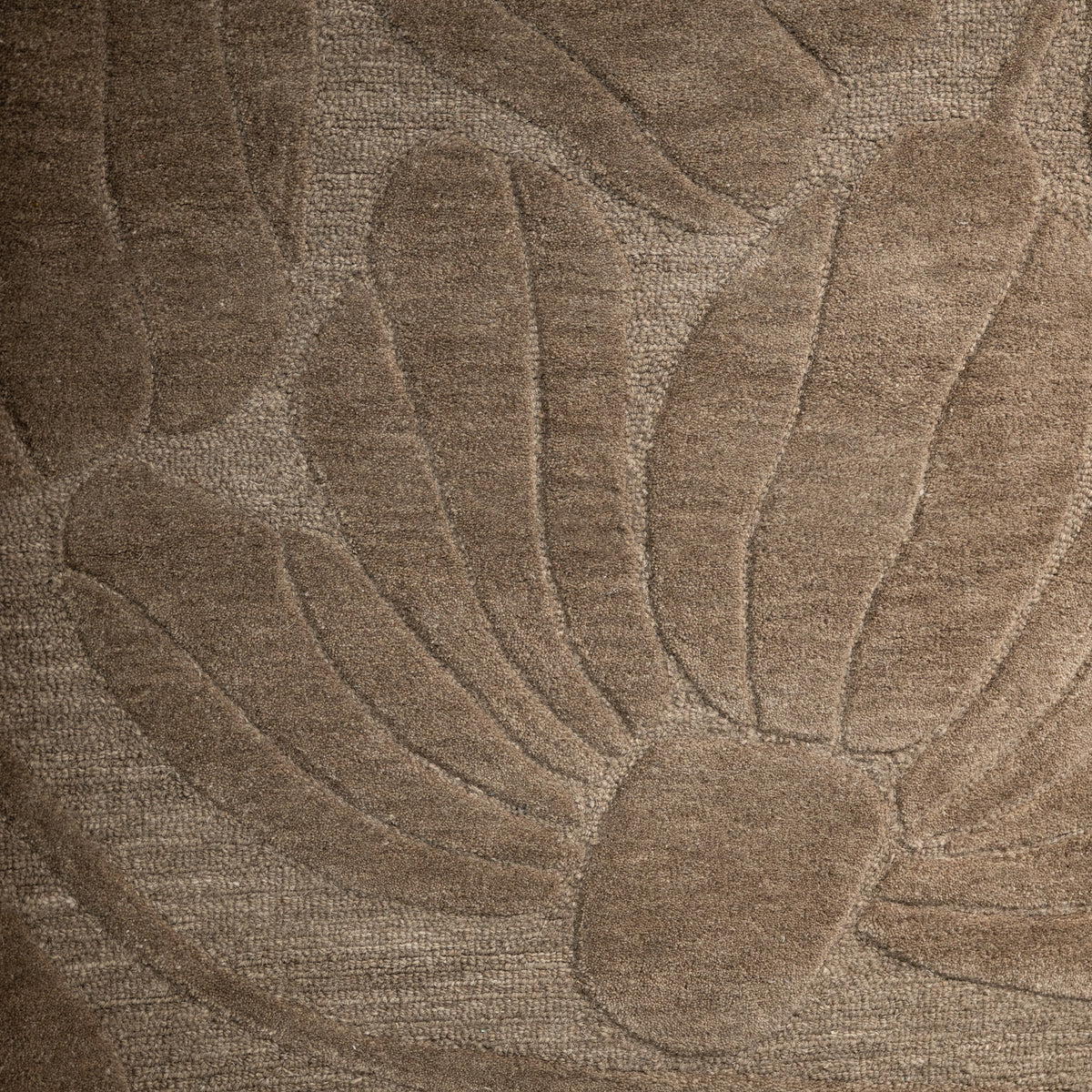 Vloerkleed VIVIANA 100% wol 160x230cm kaki