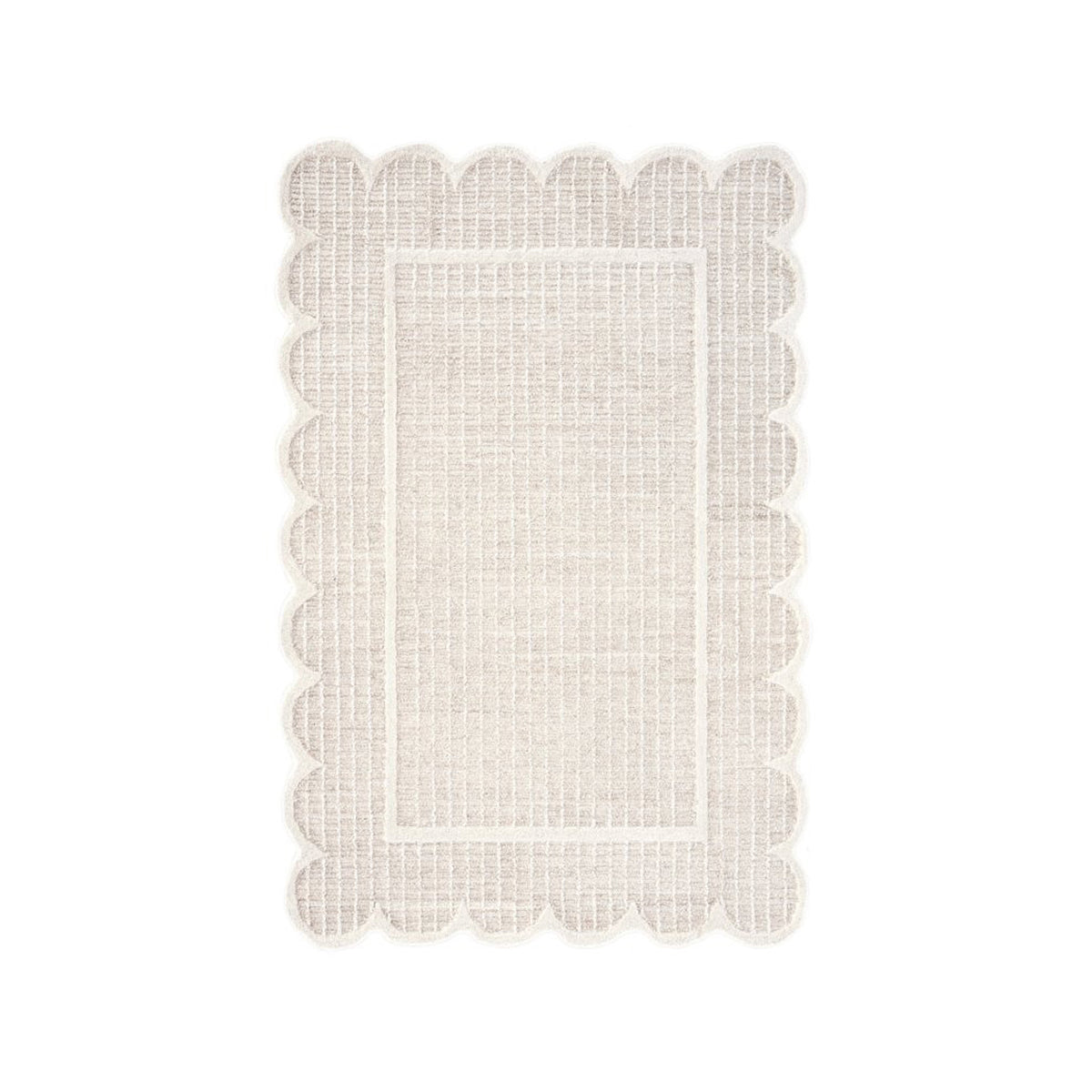 Vloerkleed THEODORA 100% wol 200x300cm beige
