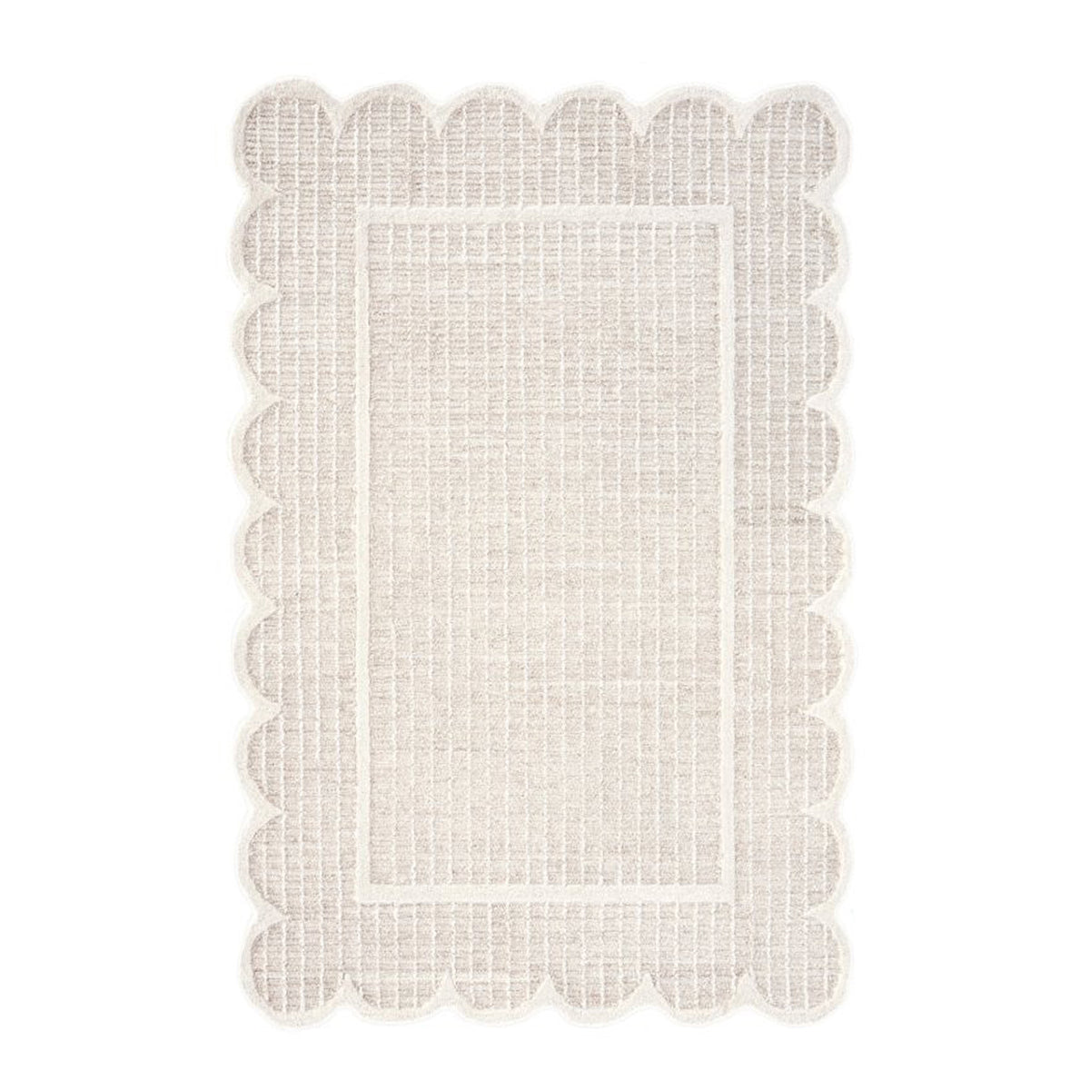 Vloerkleed THEODORA 100% wol 300x400cm beige