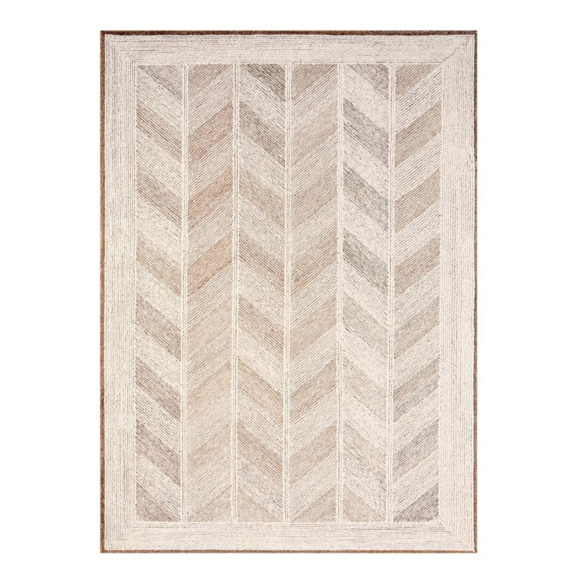 Vloerkleed SABINA 100% wol 300x400cm bruin