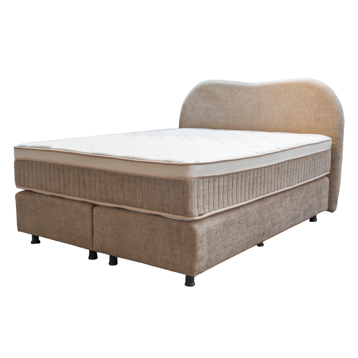 Boxspring BOLOGNA 160x200cm skinny latte