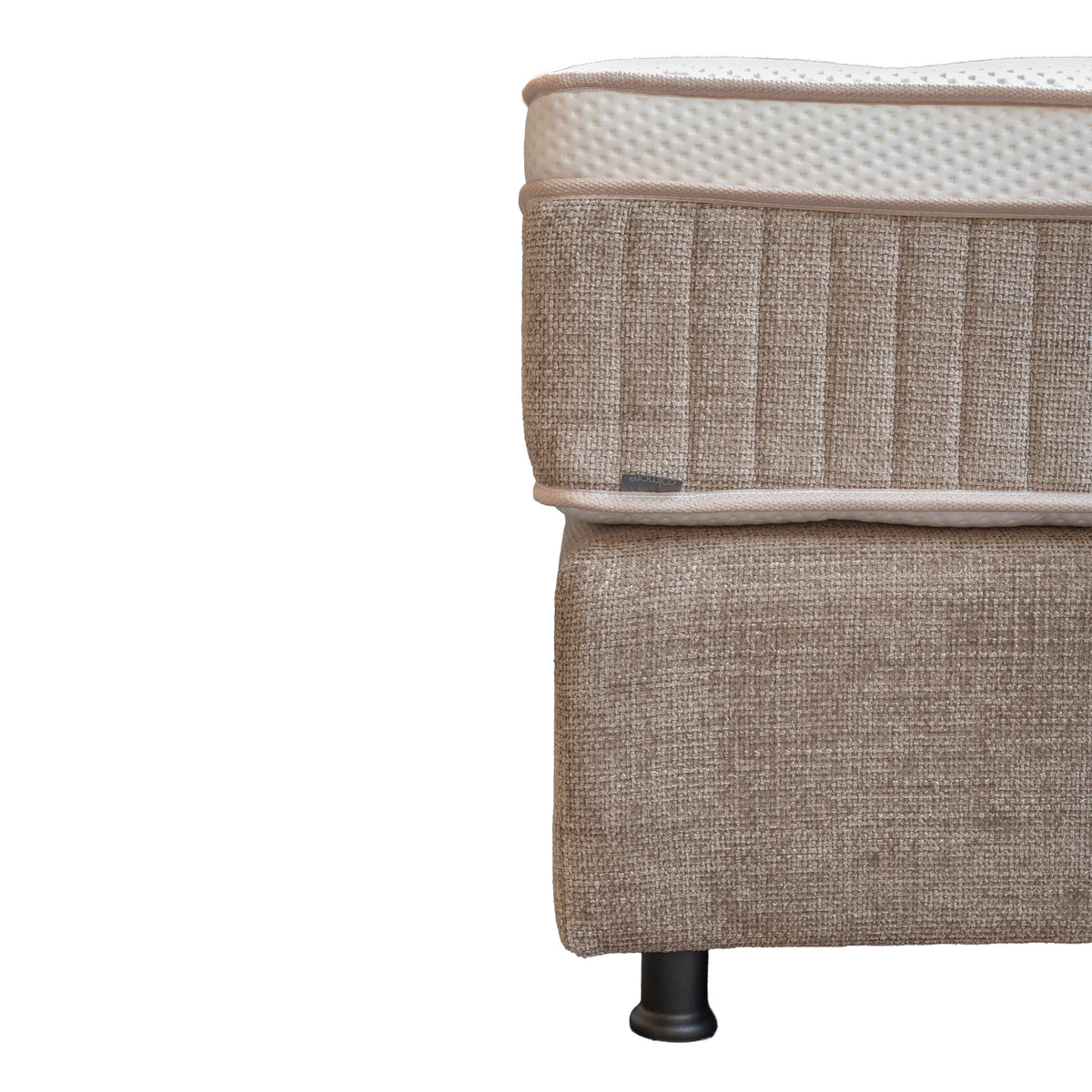 Boxspringbett BOLOGNA 160x200cm skinny latte