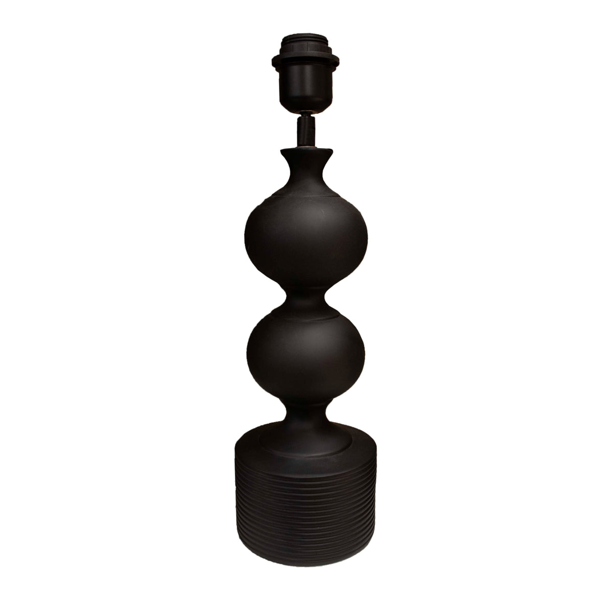 Table lamp black resin 13x13x36