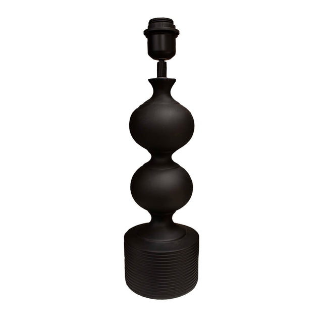 Table lamp black resin 13x13x36