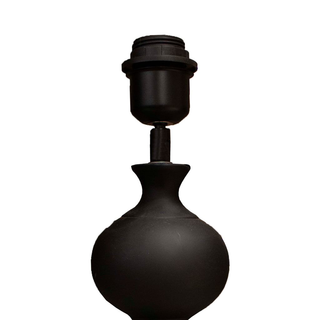 Table lamp black resin 13x13x36
