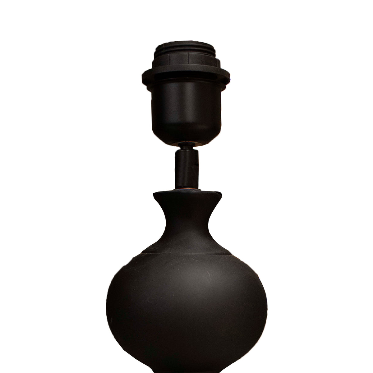Table lamp black resin 13x13x36