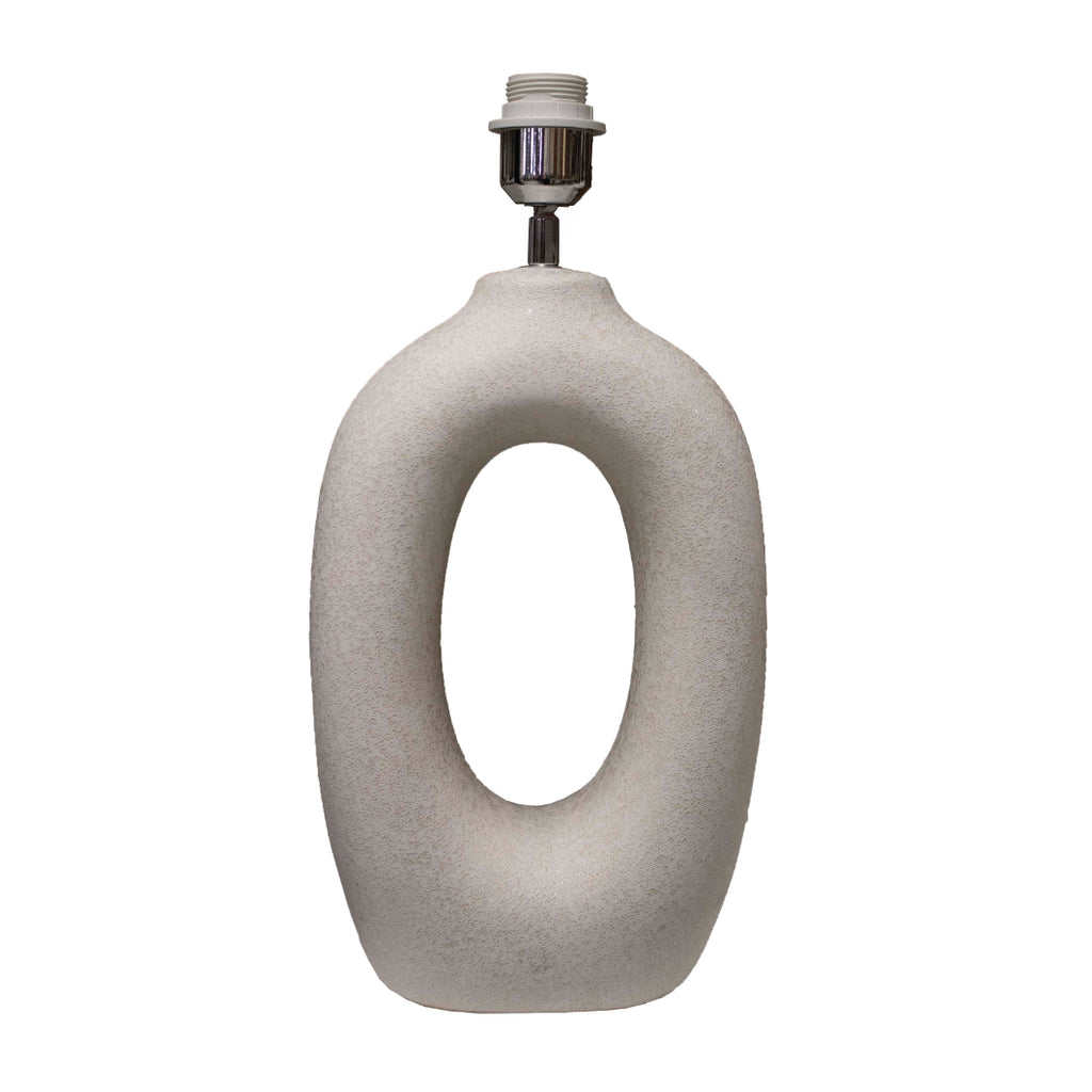 Table lamp grey pearl ceramic 22x11x37