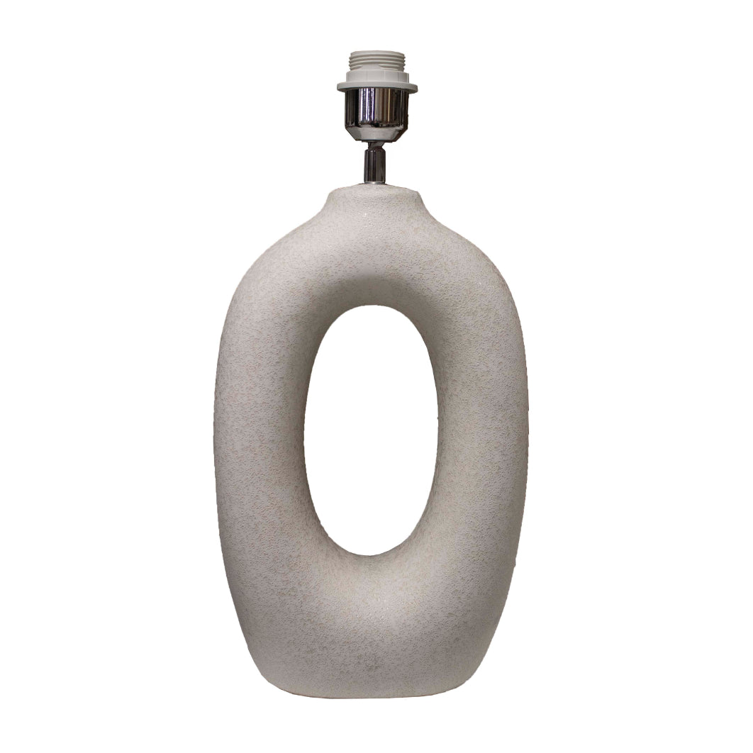 Table lamp grey pearl ceramic 22x11x37