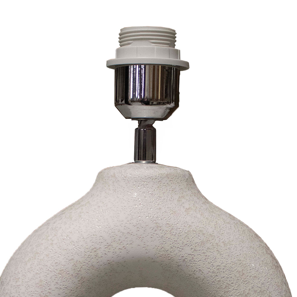 Table lamp grey pearl ceramic 22x11x37