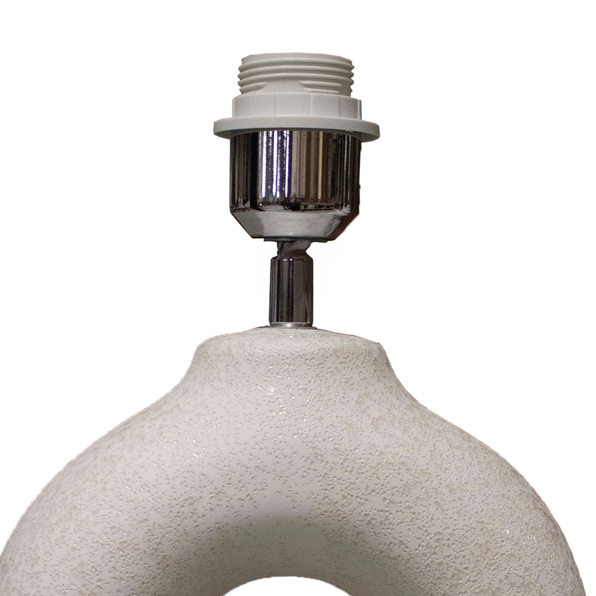 Table lamp grey pearl ceramic 22x11x37