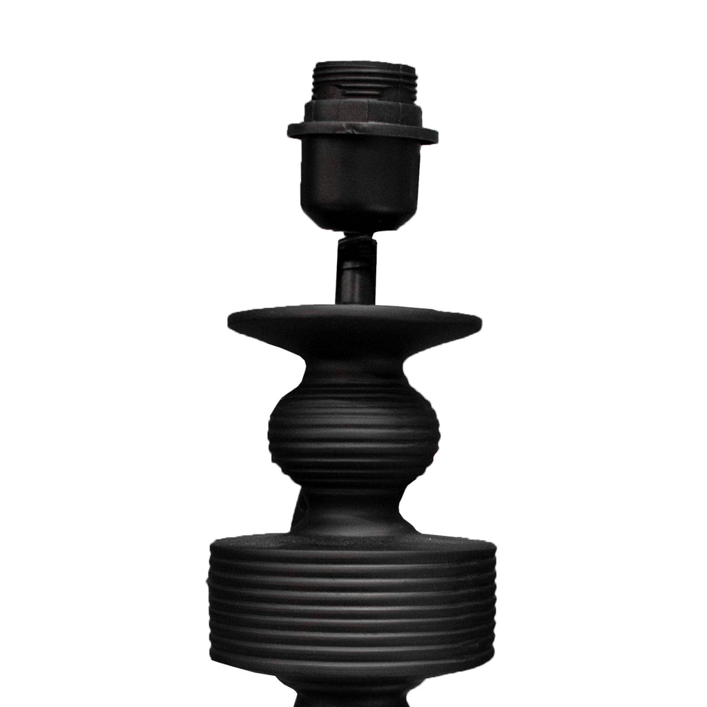 Table lamp black resin 17x17x40