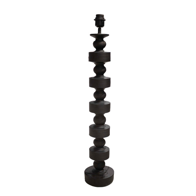 Table lamp black resin 17x17x80