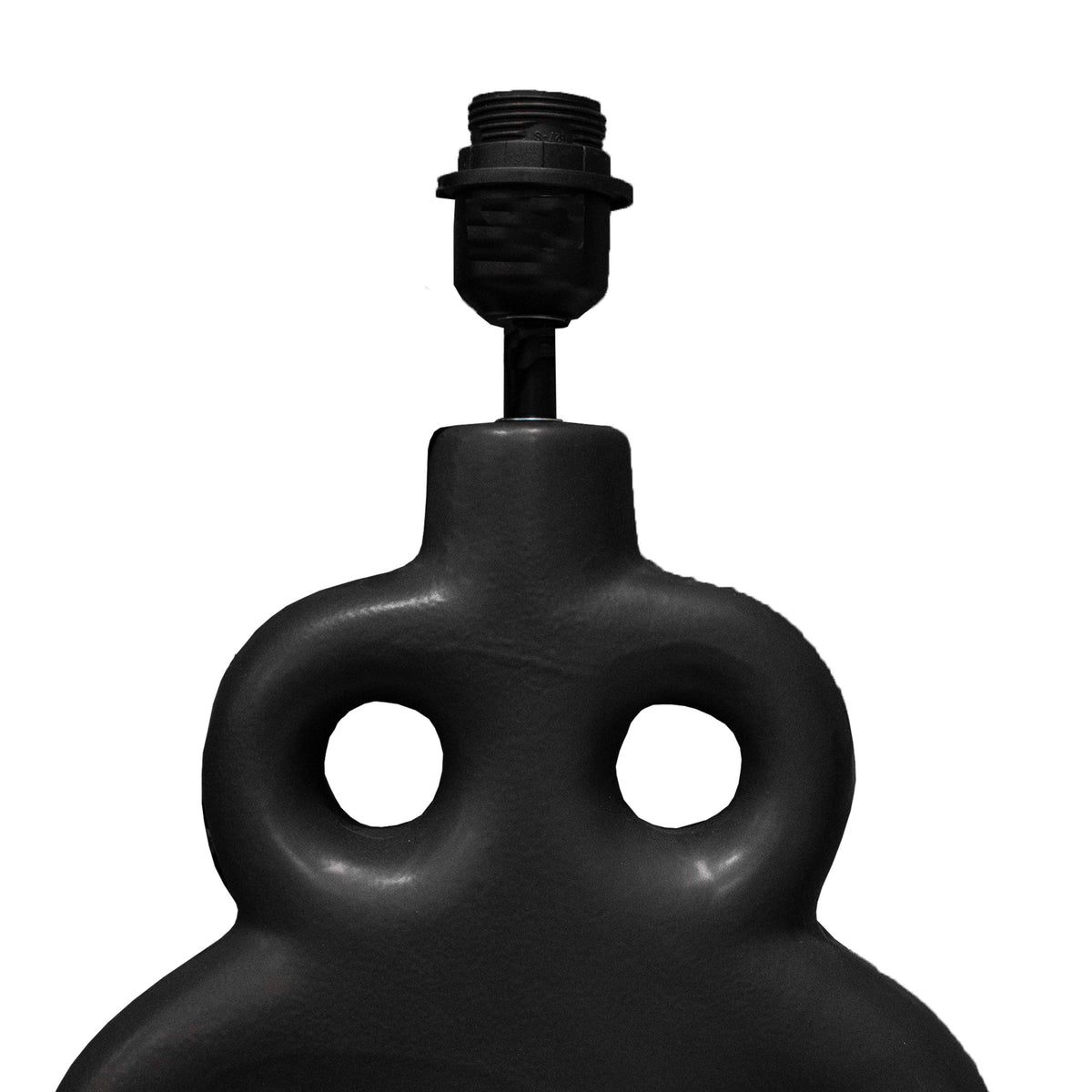 Table lamp black ceramic 30x11x38