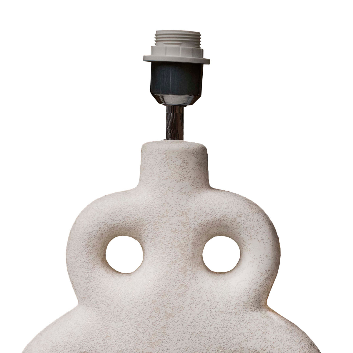 Table lamp grey pearl ceramic 30x11x38
