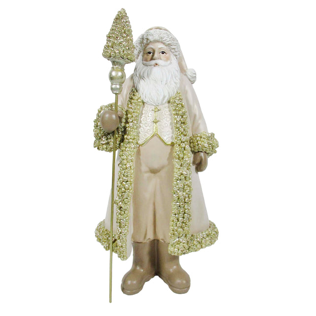 Decorative santa gold resin 21x15x41