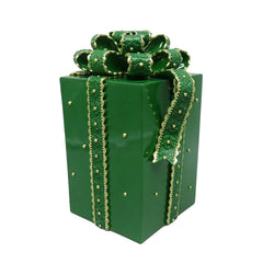 Decoratief cadeau CADEAU 16x12x21cm groen