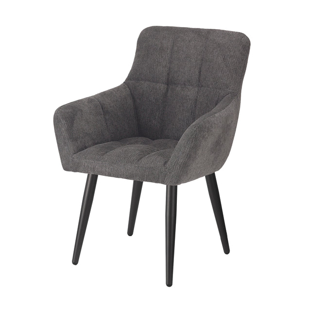 2x Dining chair ADRIAN 64x61x93cm granite grey