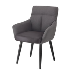 2x Eetkamerstoel ARTHUR 65x65x92cm fossil antraciet
