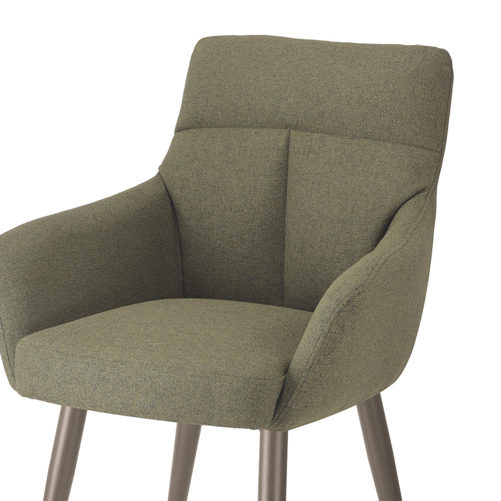 2x Dining chair ARTHUR 65x65x92cm moss green